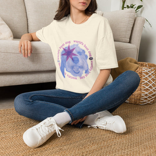 best dog in the world dualtone custom pet design | unisex softstyle t-shirt 100% cotton