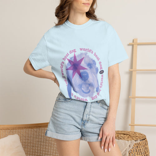 best dog in the world dualtone custom pet design | unisex relaxed fit t-shirt 100% cotton