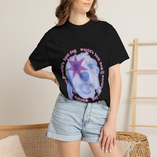 best dog in the world dualtone custom pet design  | unisex relaxed fit t-shirt 100% cotton