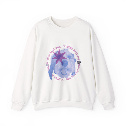 best dog in the world dualtone custom pet design | Unisex Heavy Blend Crewneck Sweatshirt