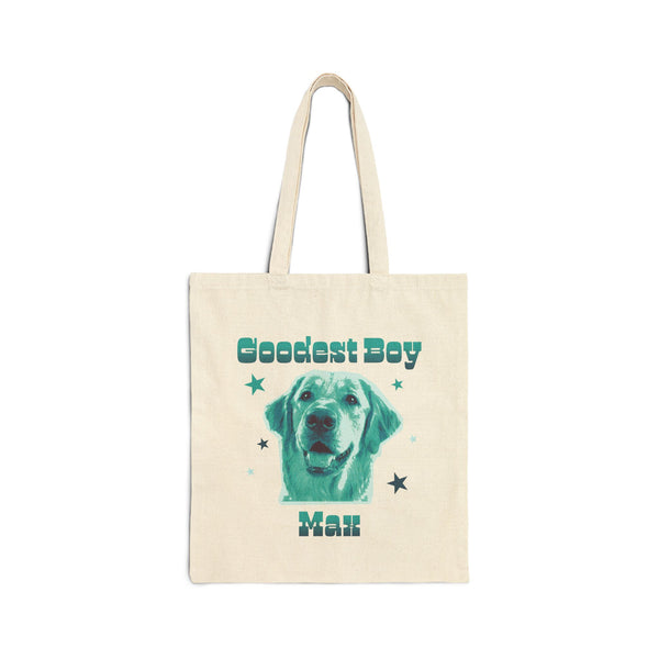 Goodest Boy custom pet portrait custom pet tote bag